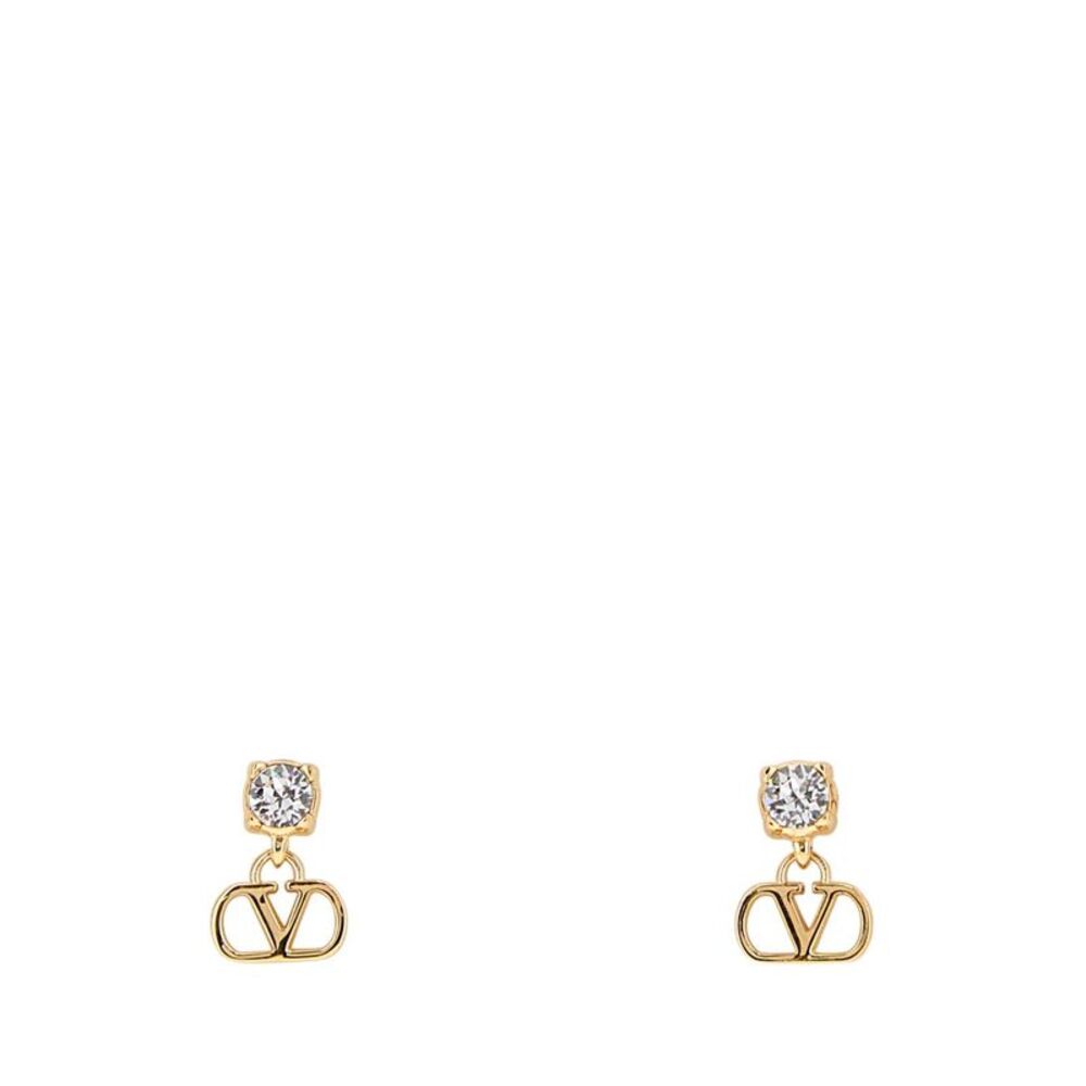Valentino Garavani Women Gold Metal Vlogo Signature Earrings
